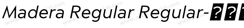 Madera Regular Regular字体转换